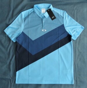 ★送料無料!★OAKLEY GEOMETRIC PRINT SS POLO SHIRT S 日本M オークリー ジオメトリック 半袖 ポロシャツ ゴルフウェア ミラリジャパン