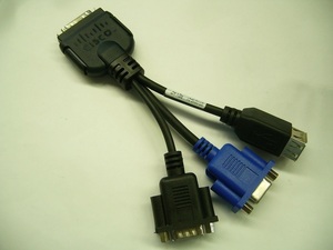 ★Cisco C200 VGA DB9 USB TypeA アダプタ ケーブル 37-1016-01★未使用★