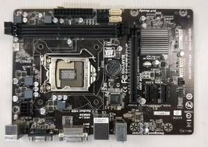 【中古パーツ】BIOS確認のみ、GIGABYTE GA-H81M-D3V-JP マザーボード ＩＯパネル LGA1150 ■MB4101