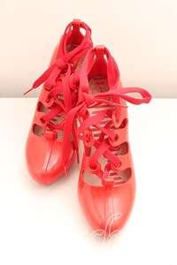 【USED】Vivienne Westwood×Melissa / ギリーパンプス ヴィヴィアンウエストウッド ビビアン37 赤 【中古】 H-24-06-02-020-sh-IN-ZH