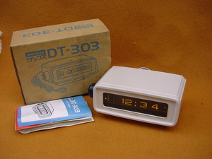 デッドストック 未使用品☆Sankyo ザックス DT-303☆昭和５３年 レトロ☆デジタルクロック アラーム付き