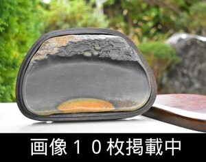 端渓硯 逸品 石眼 22cm×14cm 中国古玩 骨董 書道具 唐硯 希少