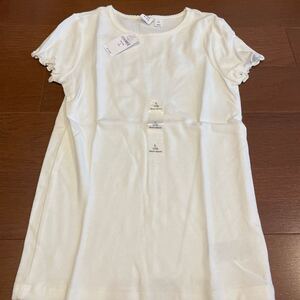 ★新品★GAP kids 140 L カットソー 定価1,990円 白 兼 Tシャツ 子供服 トップス 半袖