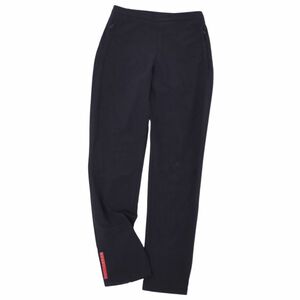 美品 プラダ スポーツ PRADA SPORT パンツ ロングパンツ トラックパンツ ロゴ ボトムス レディース 38(S相当) ブラック cf08ms-rm11f11161