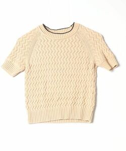 「CARVEN」 半袖ニット X-SMALL ベージュ レディース