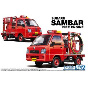 【プラモデル】AOSHIMA アオシマ文化教材社 1/24 SUBARU スバル TT2 サンバー 消防車 