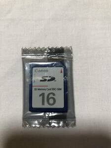 【送料無料】キャノン Canon SD Memory Card SDC-16M 16MB SDカード 未開封 デジタルカメラ用 希少