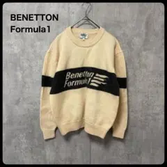 # BENETTON Formula1 ロゴ入りニット　トップス　セーター