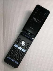 KYOCERA GRATINA KYF37 ネイビーブラック au_Y114K27673_現状品