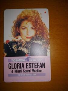 ☆未使用品☆　テレフォンカード　GLORIA ESTEFAN & Miami Sound Machine　50度　1枚 