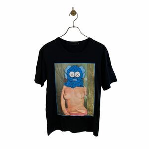 【KAWS OriginalFake カウズ オリジナルフェイク メディコムトイ Tシャツ カットソー メンズ1 ブラック 黒 COTTON T-SHIRT Tee BLACK】