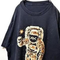 オーディオカラテ デカロゴ Tシャツ ブラック 黒 古着