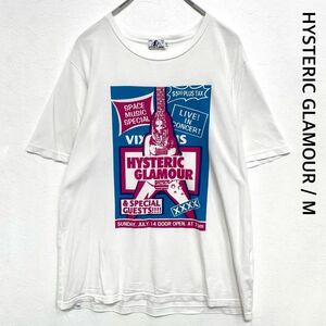 ヒステリックグラマー　Tシャツ　即完売　ギーターガール　プリント　ホワイト　白　Mサイズ　HYSTERIC GLAMOUR 