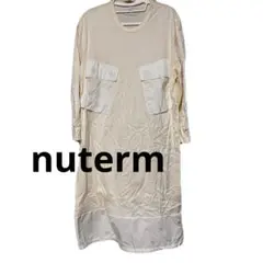 【美品】nuterm 異素材ワンピース　made in  japan