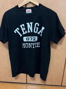 TENGA テンガ Tシャツ ブラック 半袖 サイズＭ　MONTEE