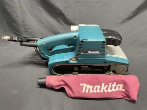 【J389】makita マキタ 100mm ベルトサンダ 9404 動作確認済み 電動工具 ヤスリ 研磨 b