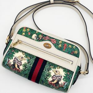 極美品 日本限定 グッチ GUCCI ヒグチユウコ GGスプリーム ショルダーバッグ シェリーライン オフィディア