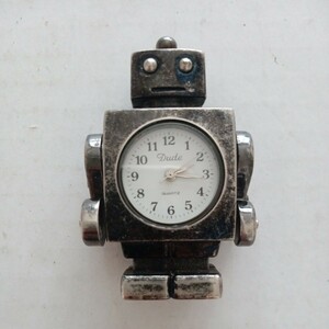 ロボット型　置き時計　ミニ時計　中古品　起動未確認