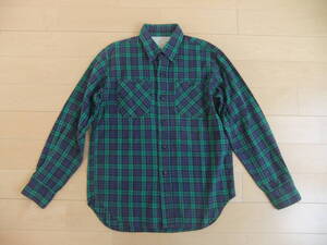 MADE IN USA SUNDAY WORKS BLACK WATHCH SHIRT 100% COTTON アメリカ製 サンデーワークス ワークシャツ サイズS