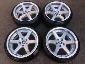 深リム！WEBER sports ウェーバースポーツ ZENITH 6LINE ゼニス 6ライン 18インチ 9J/9.5J OFF+10/-1 5H PCD114.3 225/35R18 ブラッシュド