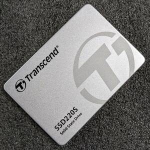 【中古】Transcend 480GB TS480GSSD220S [2.5インチ SATA3 7mm厚 TLC 健康状態:97%]