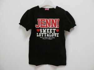 (57452)SISTER JENNI　シスタージェニィ　キッズ　女の子　半袖　ロゴプリント　Tシャツ　カットソー　ブラック　160㎝　タグ付き