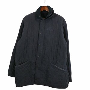 Barbour バブアー キルティングジャケット ユーロ ヨーロッパ古着 ネイビー (メンズ XL) 中古 古着 O4950