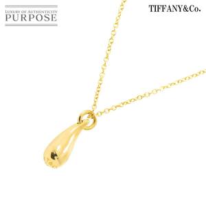 ティファニー TIFFANY&Co. ティアドロップ ネックレス 41cm K18 YG イエローゴールド 750 Teardrop Necklace 90235177