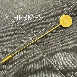 HERMES エルメス セリエラペルピン ピンバッジ ブローチ ゴールド 希少