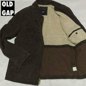 【希少 ヴィンテージ】 OLD GAP オールド ギャップ コーデュロイジャケット ボアジャケット メンズ コーデュロイ ボア 90s ブルゾン 1円