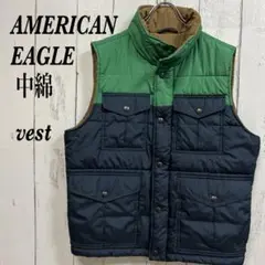 [354]AMERICAN EAGLEアメリカンイーグル フルジップ中綿ベスト