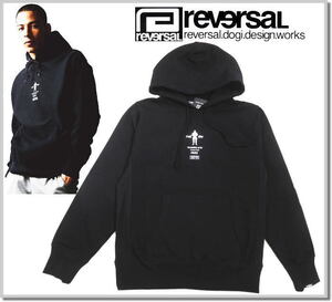 リバーサル reversal 666 HEAVY WEIGHT SWEAT PARKA rv19aw013-BLACK-M スウエットパーカー カットソー プルオーバー