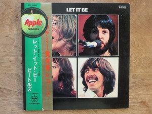 THE BEATLES / LET IT BE / ビートルズ / 丸帯 / アカデミー帯 / AP-80189 / LP / レコード / 黒盤