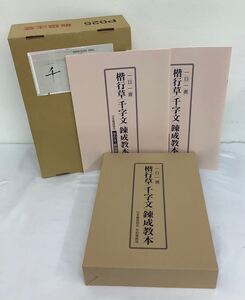 一日一書 楷行草 千字文 錬成教本 楷書編 草書編 行書編 3巻組 錬成教本 2冊 日本書道協会 外ケース付