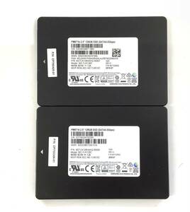 S6060430 SAMSUNG SATA 128GB SSD 2.5インチ 2点 【中古動作品】