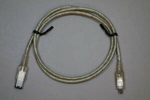IEEE1394 (Firewire・ilLink) 4ピン-6ピンケーブル 1m 中古