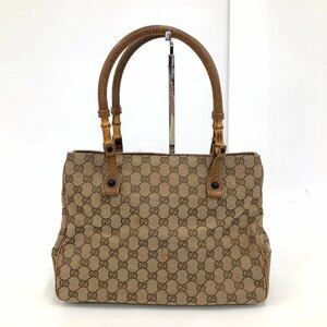 GUCCI グッチ バンブー GGキャンバス ハンドバッグ 112526/3444【CFAF3033】