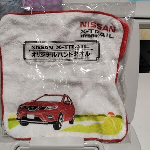 送料無料　日産 NISSAN X-TRAIL エクストレイル オリジナルハンドタオル　新品　サイズ約19ｃｍ×19ｃｍ