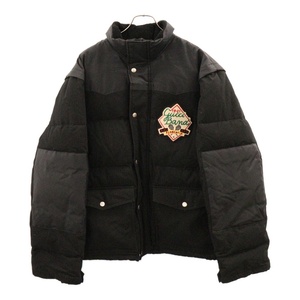 GUCCI グッチ 21AW PATCH LOGO JACKET パッチロゴダウンジャケット ブラック 641311 Z8AMD