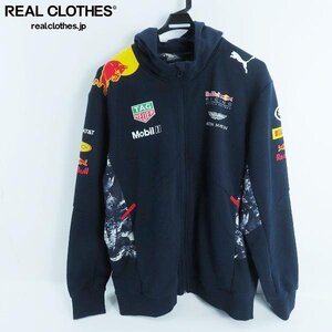 ☆PUMA/プーマ Red Bull Racing/レッドブル フルジップパーカー F1/ダークネイビー/762165-01/XL /000