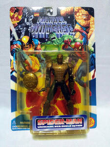 定形外可 トイビズ 1996年 5″ スパイダーアーマー スパイダーマン MARVEL UNIVERSE　SPIDER ARMOR SPIDER-MAN TOYBIZ マーベル ユニバース