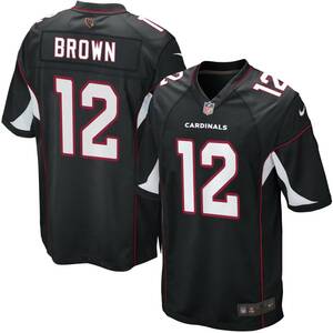 BA51)NIKE Arizona Cardinals John Brownゲームシャツ/NFL/アリゾナ・カージナルス/黒/2XL/正規