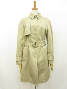 超美品【TOMMY HILFIGER トミーヒルフィガー】WW0WW22026-292 ベルト付トレンチコート (レディース) sizeM ベージュ系 □17LW1557□