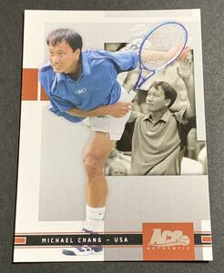 2005 Ace Authentic Michael Chang 21 Tennis マイケルチャン　テニス