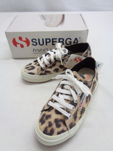 2243【本州のみ送料無料】SUPERGA ROSE BAD スペルガ　ローズバッド　レディースシューズ　スニーカー　ヒョウ柄　未使用品