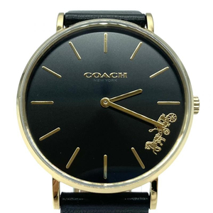 【中古】COACH 腕時計 CA.120.7.34.1709 コーチ ブラック クオーツ[240019443972]