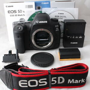 ☆新品級・ショット数1018☆ Canon デジタル一眼レフカメラ EOS 5D Mark IV ボディー EOS5DMK4 キヤノン #2197