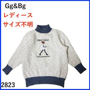 ★1円出品★N2823*希少品*Gg&Bg*トップス*刺繍ニット*レディース*サイズ*不明*レディースM相当