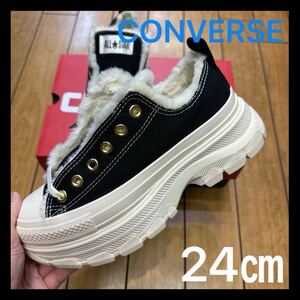 ☆新品☆CONVERSE ALLSTAR R TREKWAVE BOA OX コンバース オールスター トレックウェーブ ボア ロー ブラック 黒 厚底 スニーカー