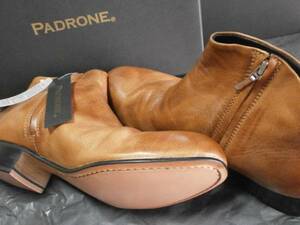 新品未使用商品 PADRONE パドローネ SIDE ZIP SHORT BOOTS サイドジップショートブーツ Beige ベージュ